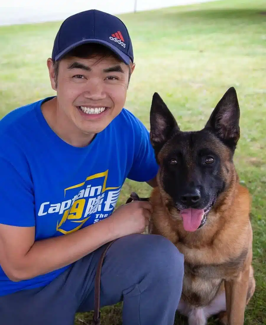 Kevin Wu, founder and head trainer of Captain K9